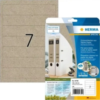 Herma 10759, Herma Graspapier Ordneretiketten A4 (10759) Braun