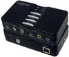 LogiLink Sound Box 7.1 (USB 2.0), Soundkarte, Schwarz