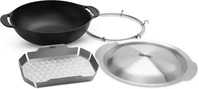 Weber-Stephen 7607, Weber-Stephen Weber CRAFTED Wok (7607) Schwarz/Silber