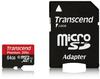 Transcend microSDXC Premium 400x UHS-I (microSDXC, 64 GB, U1, UHS-I), Speicherkarte,