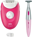 Braun 224956, Braun Silk-&eacute;pil 3 (224956) Rosa/Weiss