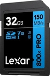 Lexar LSD0800P032G-BNNNG, Lexar MEMORY SDHC 32GB UHS-I/LSD0800P032G-BNNNG (32 GB,
