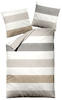 Traumschlaf, Bettwäsche, Melange Streifen (Bettwäsche Set, 155 x 220 cm, 80 x 80