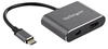 StarTech .com USB C Multiport Video Adapter (Mini DP, HDMI, 15.20 cm), Data + Video