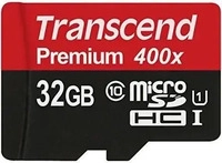 Transcend TS32GUSDU1, Transcend Premium 400x (32 GB, microSDHC, U1, UHS-I)