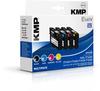 KMP E141V Multipack BK/C/M/Y kompatibel mit Epson T 163 (M, Y, BK, C), Druckerpatrone