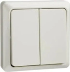 Schneider Electric 506250, Schneider Electric Doppeltaster (506250) Weiss