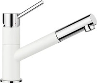 Blanco 527650, Blanco KANO-S silgranitweiss/chrom | Niederdruck | Mit herausziehbarem