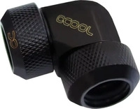 Alphacool 17444, Alphacool Eiszapfen 13mm HardTube Anschraubt&uuml;lle 90&deg; L-Verbinder