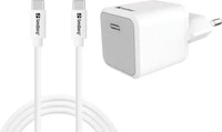Sandberg 441-58, Sandberg USB-C AC Charger +USB-C>C 1M (20 W, 1 Port) (441-58) Weiss