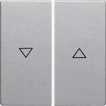 Berker 16256084, Berker Wippe alu/Lack 16256084 Symbol Pfeil Q.1