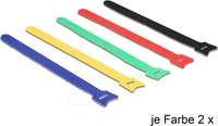 Delock 18636, Delock Colored Klettverschluss (Klettkabelbinder, 240 mm, 10 Stk.)