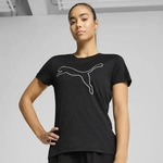 Puma 525893, Puma W TAD ESSENTIAL Heather Logo Tee (M) (525893) Schwarz