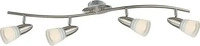 Globo 54536-4, Globo LED Strahler nickel matt 4xE14 LED (E14, 350 lm) (54536-4)