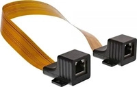 InLine 69991I, InLine Patchkabel Fensterdurchf&uuml;hrung (U/UTP, UTP, CAT6a, 0.30 m)
