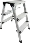 G&uuml;de 40964, G&uuml;de - Aluminium Trittleiter GAT 3S (Trittleiter, 63 cm) (40964) Silber