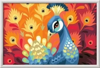 Ravensburger 20000, Ravensburger CreArt - Malen nach Zahlen 20000 - Stolzer Pfau - ab