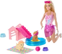 Mattel Barbie JBF35, Mattel Barbie Barbie Puppy Pool Party - Aloha Blonde (JBF35)