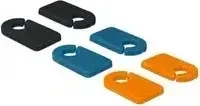 Delock 18293, Delock Kabelmarker, PVC, Beschriftbar (18293) Schwarz/Orange/Blau