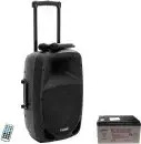 Omnitronic 20000549, Omnitronic MES 15BT2 Mobiler PA Lautsprecher 38 cm 15 Zoll