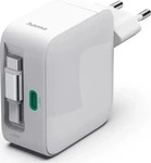 Hama 00201956, Hama Schnellladeger&auml;t, GaN, 2x USB-C (30 W, 2 Ports) (00201956) Weiss
