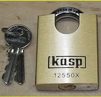 Kasp K12550XD, Kasp Vorh&auml;ngeschloss 50 mm K12550XD (K12550XD) Gold/Gelb
