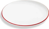 Gmundner Keramik Rubinroter Rand, Dessertteller Cup (&Oslash; 20cm) (20 cm) (32747078)