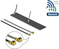 Delock 12627, Delock WLAN-Antenne Dualband, 2xMHF-I/U.FL Klebemontage (WLAN) (12627)