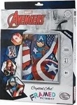 Craft Buddy Captain America, 21x25cm Bild mit Rahmen Crystal Art (37833014)