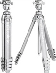 Leofoto AZ-235C+MBH-30 (Full silver), Leofoto Azure Series Ultra-Compact Tripod