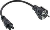 InLine 16656T, InLine Netzkabel f&uuml;r Notebook (0.30 m) (16656T) Schwarz
