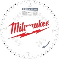 Milwaukee 4932471306, Milwaukee Kreiss&auml;geblatt f&uuml;r Holz Wechselzahn 235/30 mm...