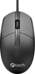 C-Tech 21008081237, C-Tech WM-10 Mouse, Black, USB (Kabelgebunden) (21008081237)