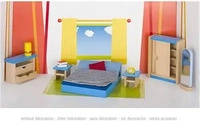 Goki 51906, Goki Puppe Haus M&ouml;bel Schlafzimmer (51906)