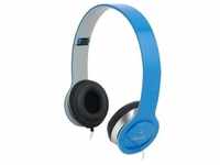 LogiLink HS0031, LogiLink Smile Stereo Headset (Kabelgebunden) Blau