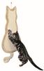 Trixie TX-43112, Trixie Kratzbrett "Katze " (69 cm, Beige), 100 Tage kostenloses