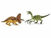 Schleich Triceratops und Therizinosaurus klein