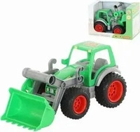 Wader 37787, Wader Farmer Traktor mit Frontschaufel (37787) Gr&uuml;n/Silber