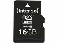 Intenso 3403470, Intenso Flash (microSDHC, 16 GB) Schwarz