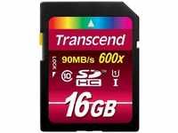 Transcend TS16GSDHC10U, Transcend SDHC Ultimate Card (SDHC, 16 GB, U1, UHS-I) Blau
