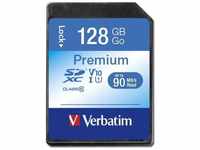 Verbatim 44025, Verbatim SDXC Card Class 10 Premium (SDXC, 128 GB, U1, UHS-I) Schwarz