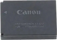 Canon 6760B002, Canon LP-E12 Akku (Kamera Akku) (6760B002) Schwarz