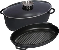 Kelomat 3426-336, Kelomat Br&auml;ter oval 3-teilig, 8L (Kochtopf, Aluminium, 38 x 13 cm)