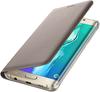 Samsung Flip Walle (Galaxy S6 Edge+), Smartphone Hülle, Gold