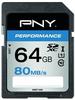 PNY SD64GPER80-EF, PNY SDXC Card 64GB Performance UHS-I U1 (SDXC, 64 GB, U1, UHS-I)