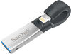 SanDisk iXpand Flash Drive 64GB (64 GB, USB A, Lightning, USB 3.0), USB Stick, Silber