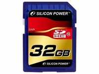 Silicon Power 14058, Silicon Power SDHC Class 10 32GB (SDHC, 32 GB) Blau