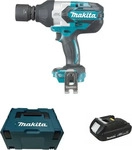Makita DTW1001Y1J, Makita Akku Schlagschrauber 18V im MAKPAC mit 1x Akku 1,5 Ah...