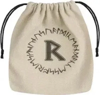 Q Workshop BRUN201, Q Workshop BRUN201 - Runic Beige & schwarz, W&uuml;rfeltasche
