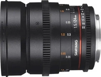 Samyang F1312803101, Samyang 24mm T1.5 VDSLR II Nikon (Nikon F, Vollformat)